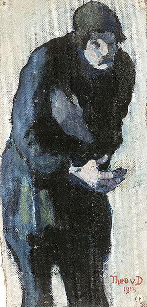 Theo van Doesburg Beggar. Norge oil painting art